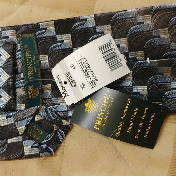 Principe Italian silk necktie hand sewn. - Picture 2 of 4